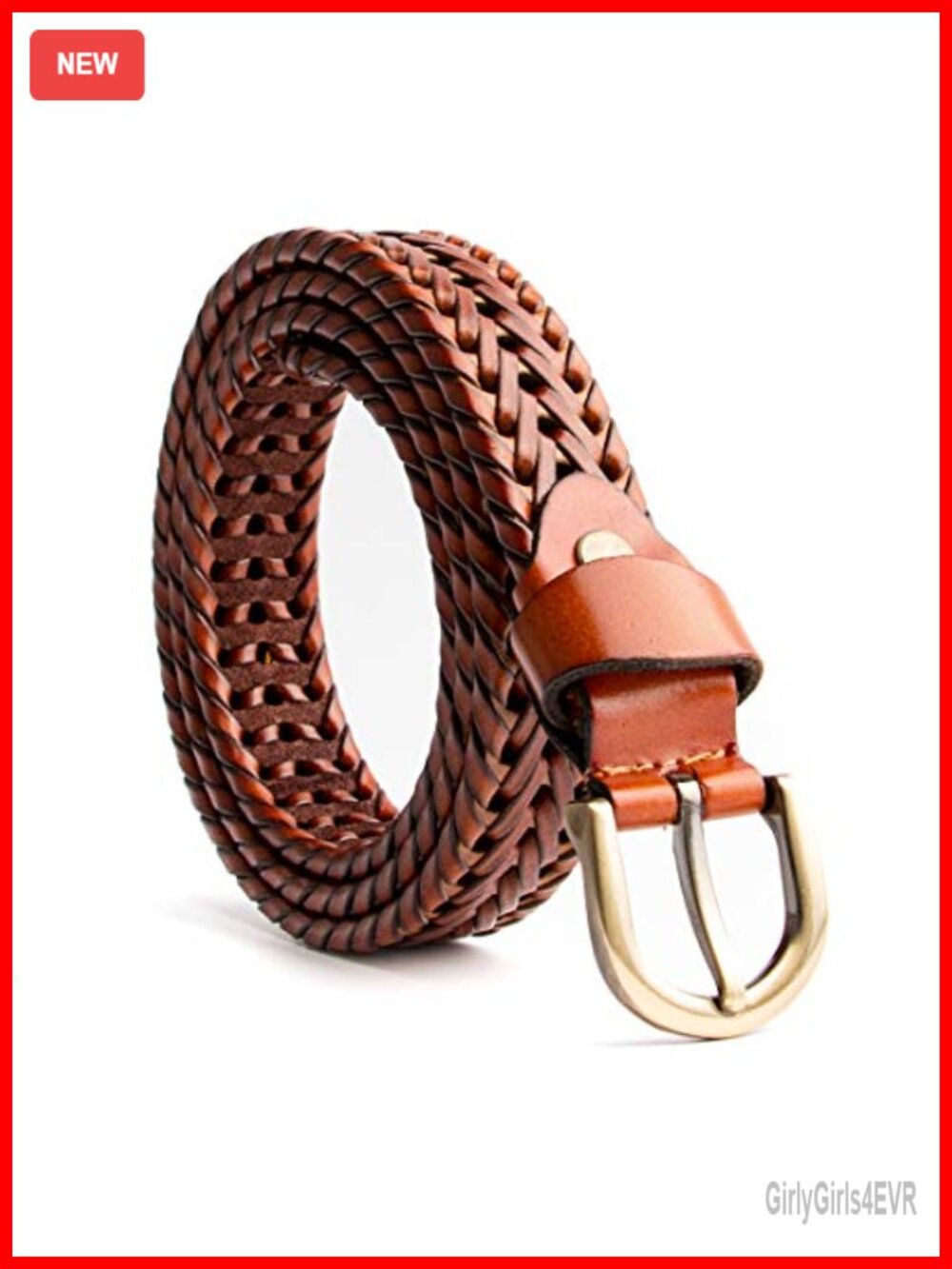 Women's Braided Genuine Real Leather Narrow Belt Adjustable Waist Strap